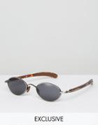 Reclaimed Vintage Round Sunglasses In Tortoiseshell - Brown