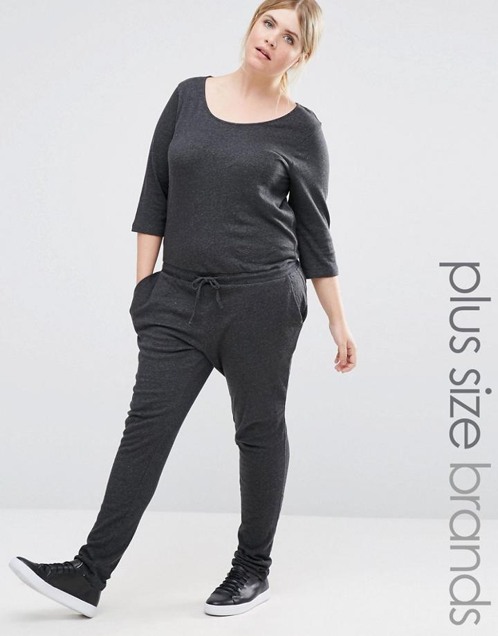 Junarose Casual Slouchy Jumpsuit - Gray