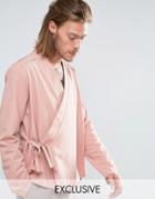 Reclaimed Vintage Karate Shirt In Reg Fit - Pink