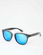 Jeepers Peepers Round Sunglasses In Matt Black - Black