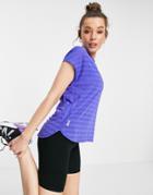 Only Play Loose T-shirt With Stripe In Purple