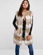 Supertrash Vocean Faux Fur Vest - Beige