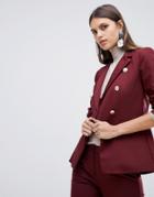 Emme Finto Double Breasted Blazer - Red
