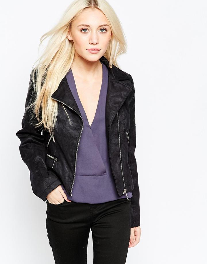 Brave Soul Pu Jacket - Black