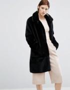 Urbancode Faux Fur Coat - Black
