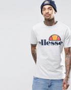 Ellesse T-shirt With Large Logo - Oatmeal