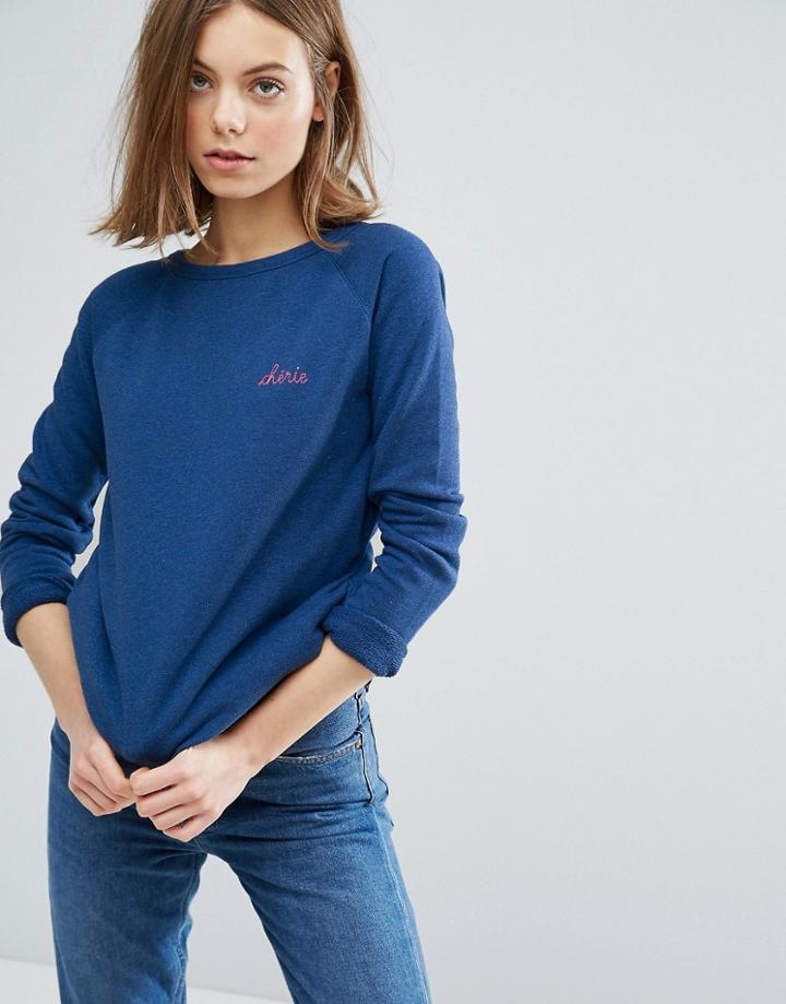 Maison Labiche Cherie Logo Sweatshirt - Blue