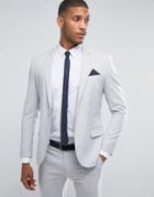 Only & Sons Skinny Suit Jacket - Gray
