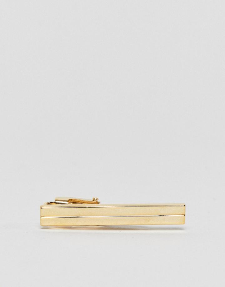 Designb Tie Bar In Gold Exclusive To Asos - Gold