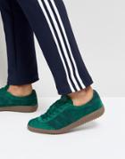 Adidas Originals Bermuda Suede Sneakers In Green By9658 - Green