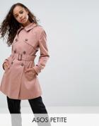Asos Petite Classic Trench - Pink