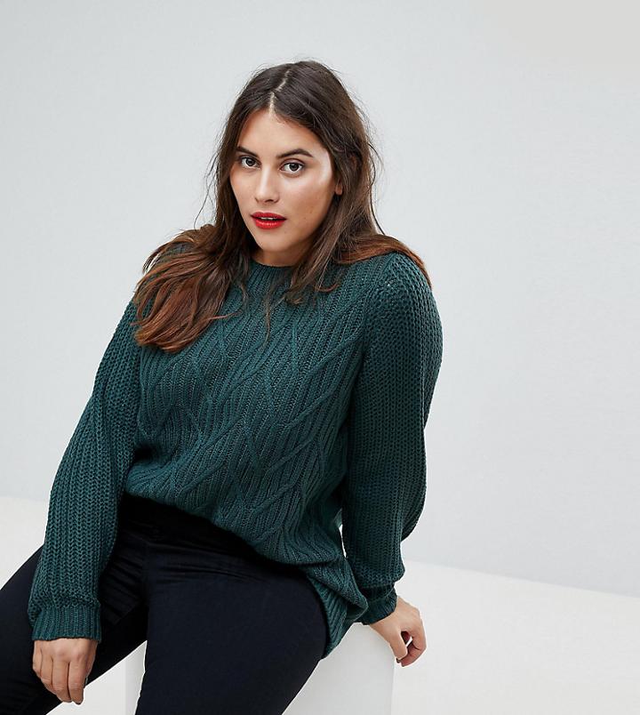 Junarose Cable Knit Sweater - Pink