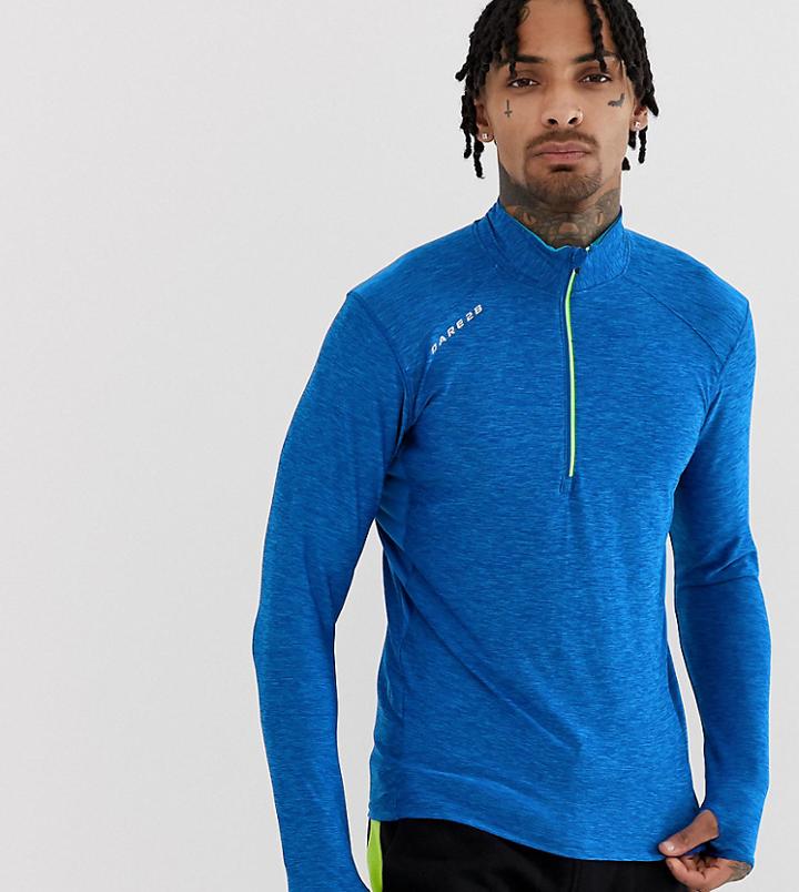 Dare 2b Trivial Ii Quarter Zip Training Top - Blue