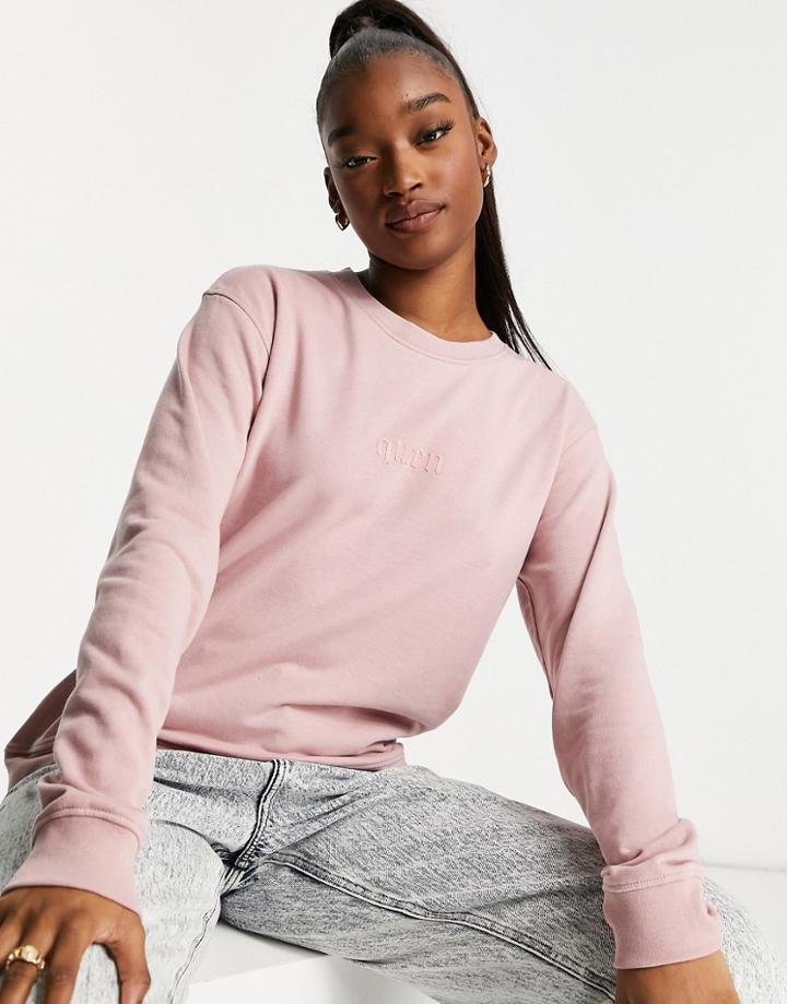 Night Addict Oversized Slogan Sweater-pink