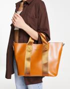 Claudia Canova Landscape Tote Bag In Tan-brown