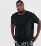 Brave Soul Raw Edge T-shirt - Black