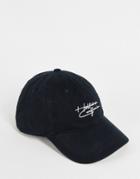 Hollister Cap With Script Logo In Black