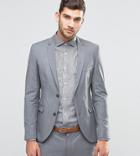 Jack & Jones Premium Skinny Suit Jacket In Gray - Gray