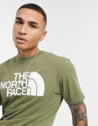 The North Face Half Dome T-shirt In Khaki-green