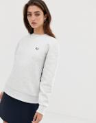 Fred Perry Taped Sweatshirt-white
