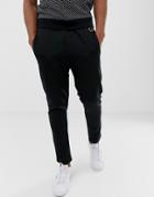 Fred Perry X Miles Kane Skinny Fit Sweat Sweatpants In Black - Black