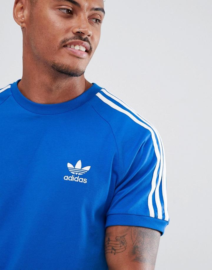Adidas Originals California T-shirt In Blue Dh5805 - Blue