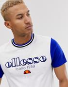 Ellesse Cody T-shirt With Vintage Print In White - White