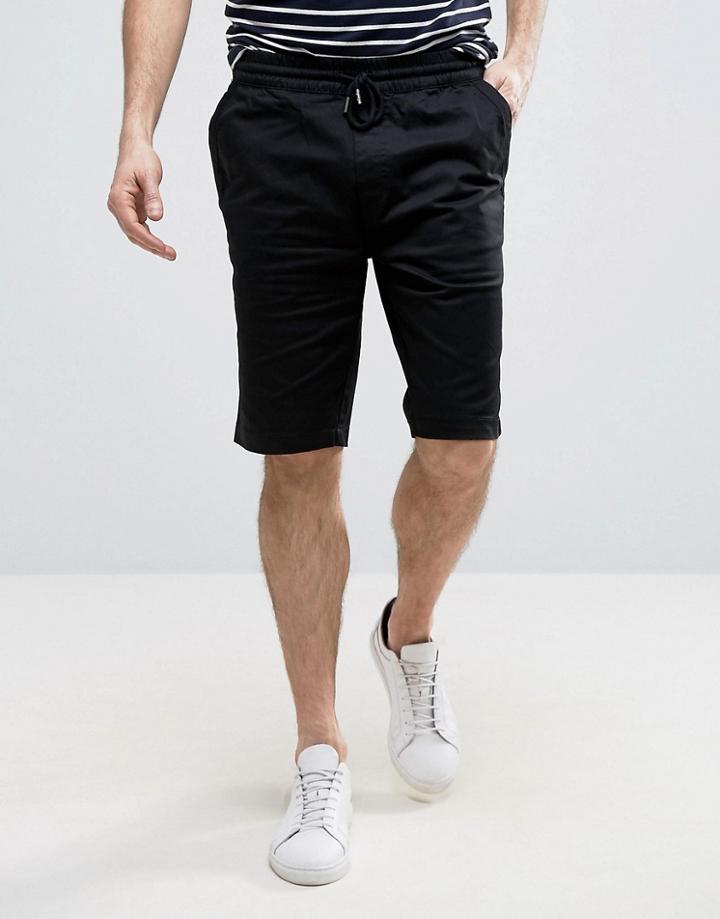Troy Casual Draw String Shorts - Black