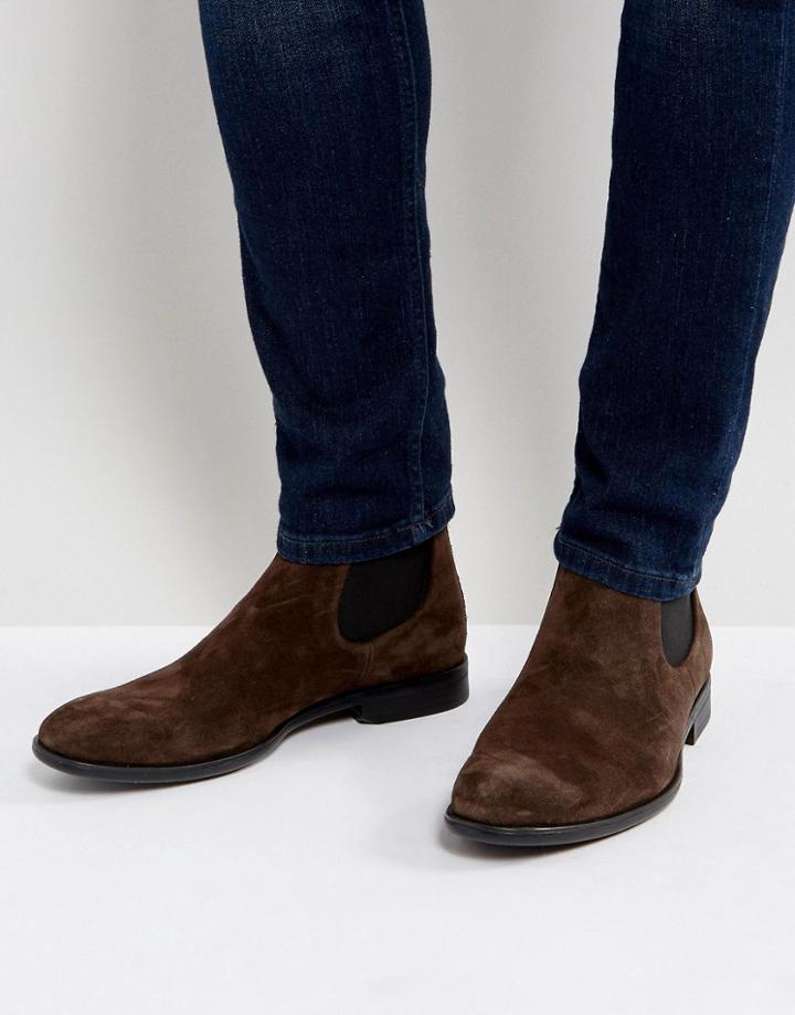 Vagabond Harvey Suede Chelsea Boots - Brown