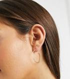 Asos Design Sterling Silver Fine Hoop Earrings In 30mm