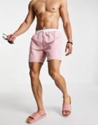 Boss Starfish Swim Shorts In Light Pink