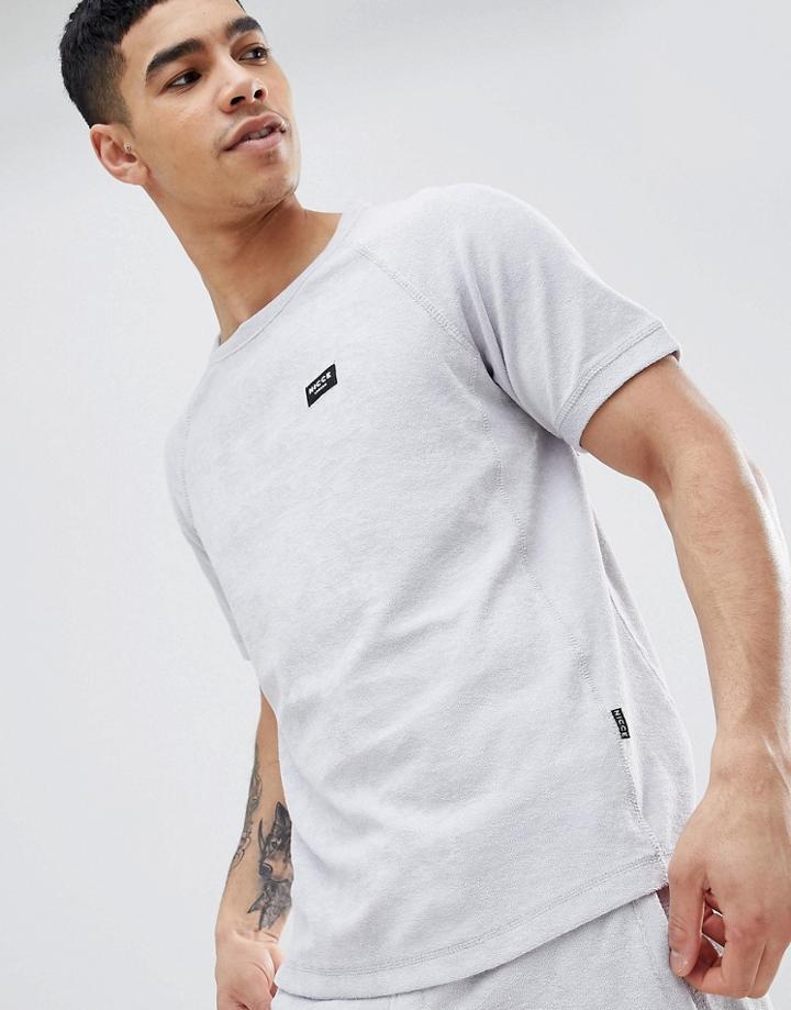 Nicce London T-shirt In Towelling - Gray