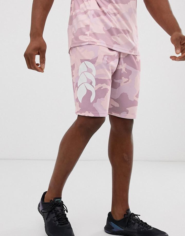 Canterbury Vapodri Short In Pink Camo - Pink