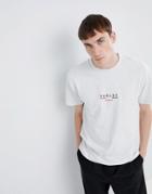 Parlez T-shirt With Embroidered Sport Bar Logo In Gray - Gray