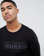 Chasin' Rida Logo Long Sleeve T-shirt Black - Black