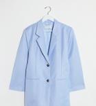 Asos Design Petite Extreme Dad Suit Blazer-blues