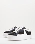Topshop Craft Lace-up Sneakers In Black