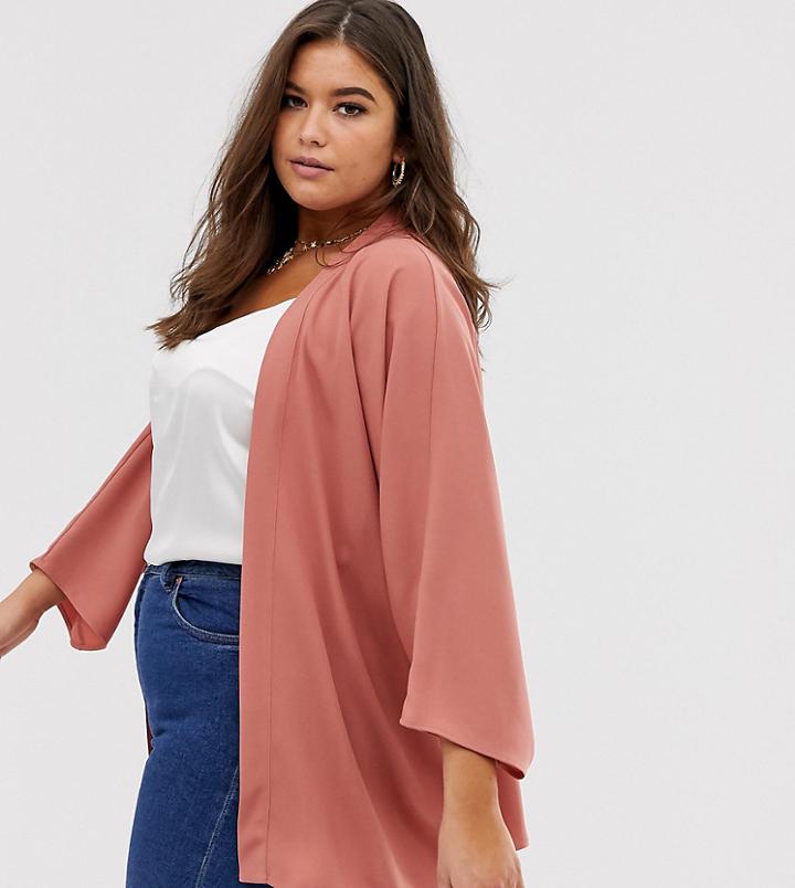 Asos Design Curve Kimono-pink
