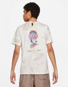 Nike Festival Tie-dye Graphic Back Print T-shirt In Sand-brown