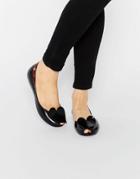 Vivienne Westwood For Melissa Heart Flat Shoes - Black