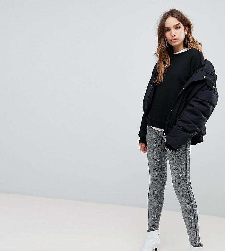 Monki Metallic Sparkle Leggings