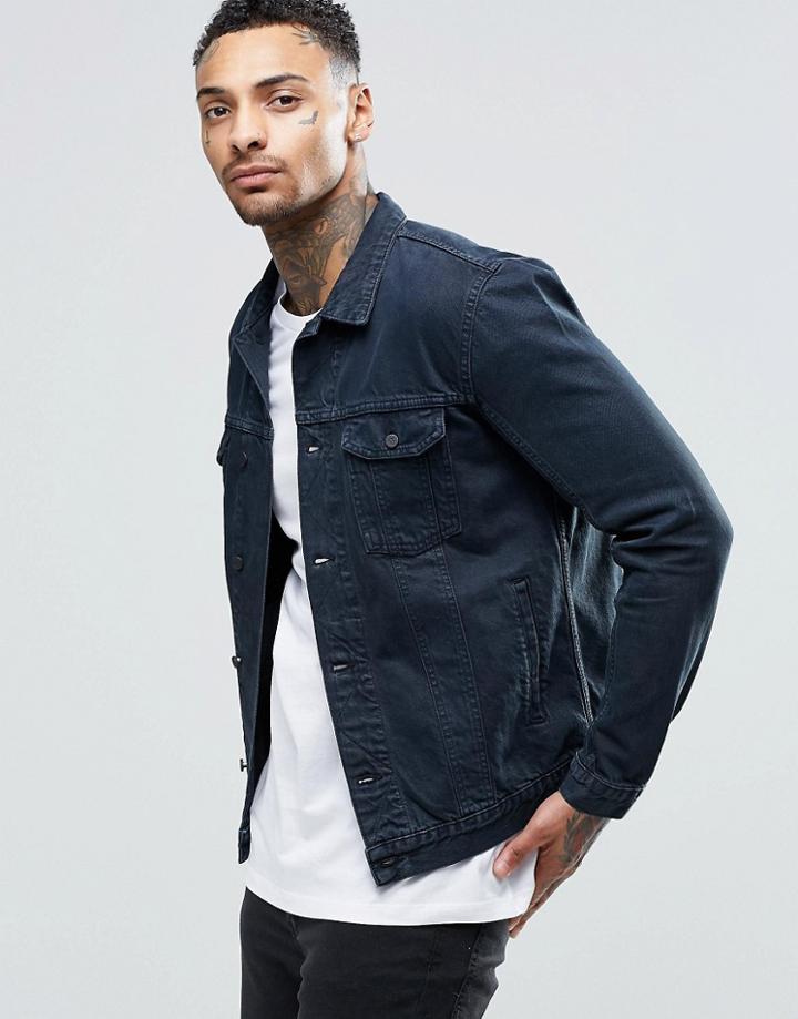 Religion Overdye Denim Jacket - Graphite