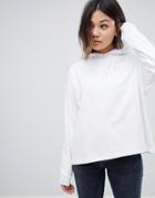Asos Design Overhead Hoodie In White