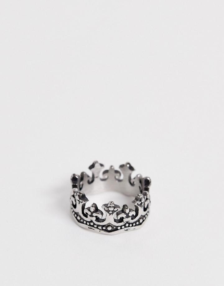 Seven London Crown Ring In Silver - Silver