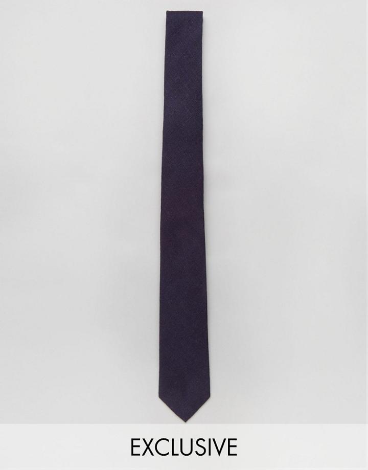 Noak Chambray Blade Tie - Navy