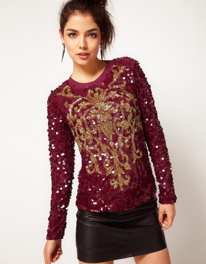 Asos Sweater With Baroque Embellishment