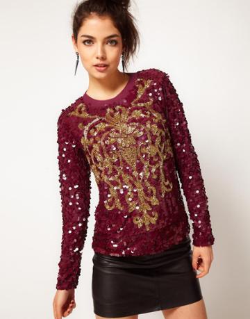Asos Sweater With Baroque Embellishment