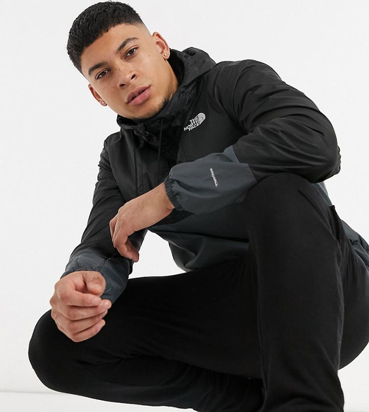 The North Face Wind Anorak In Gray Exclusive At Asos-grey