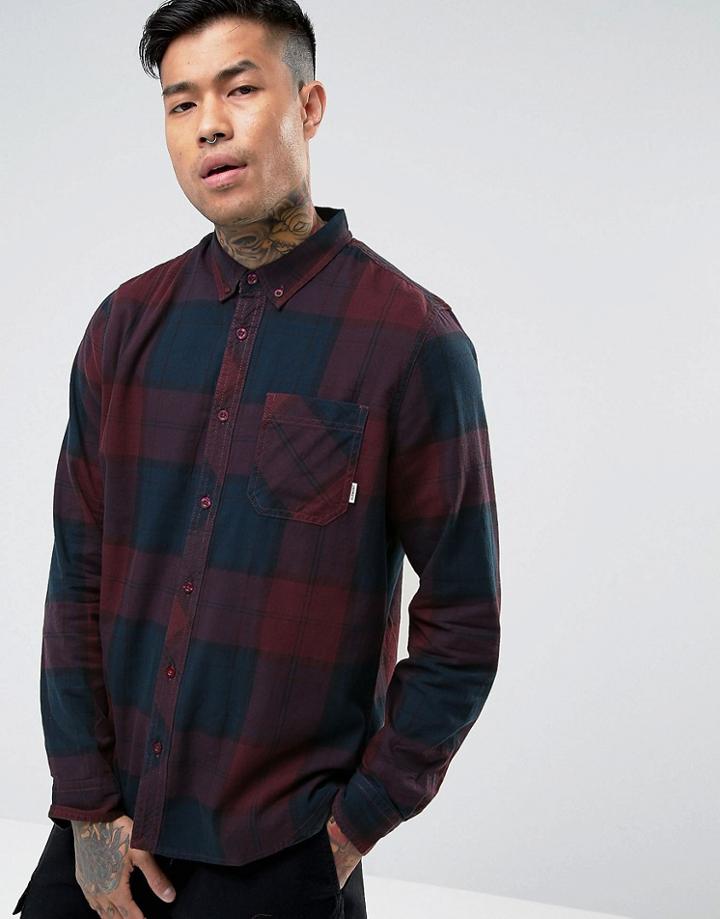 Element Buffalo Flannel Shirt In Red Check - Red