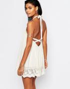 Tularosa Holden Backless Swing Dress - Natural